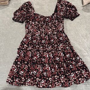 Trixxi Black and Red Floral dress size Small